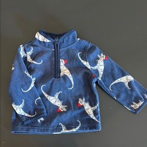 Blue Dinosaur Print Pullover